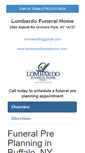 Mobile Screenshot of lombardopreplanning.com